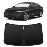 INSAUTO custom-fit windshield sunshade on Honda Accord that blocks heat.