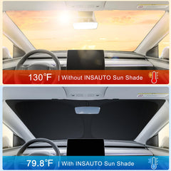 INSAUTO folding action with auto-rebound keeps shade compact and ready to store.