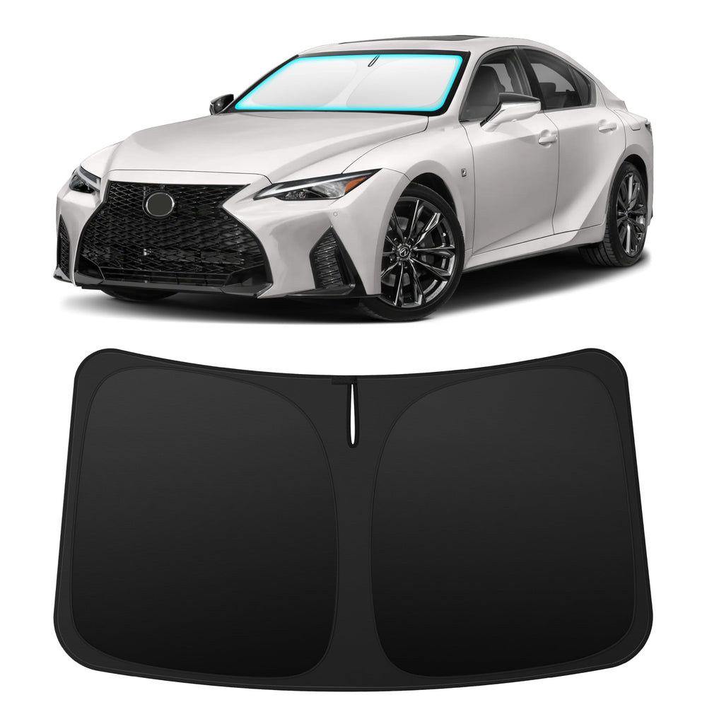 INSAUTO Lexus IS front window sunshade provides full coverage and glare reduction