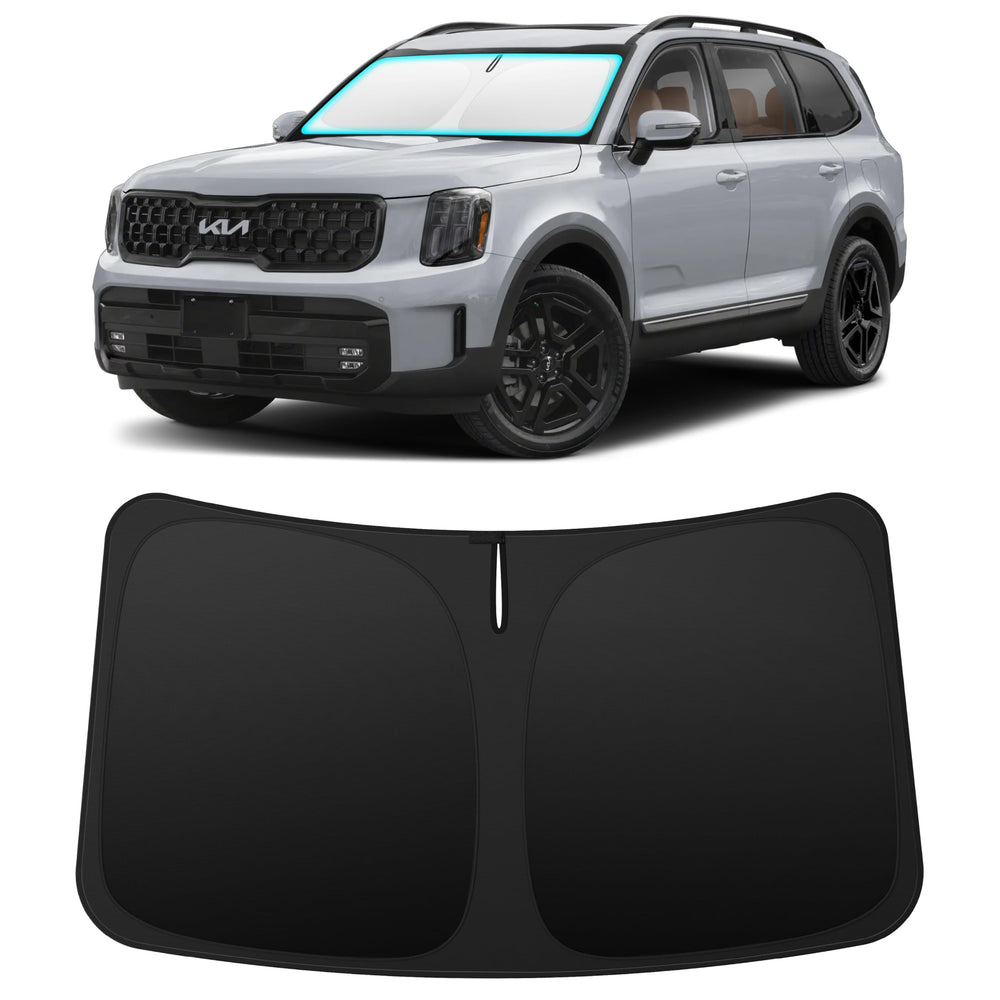 INSAUTO Telluride sunshade, custom fit, blocks heat and keeps cabin cool.