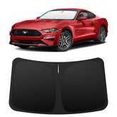 INSAUTO windshield sun shade for Mustang provides full front coverage to reduce interior heat.
