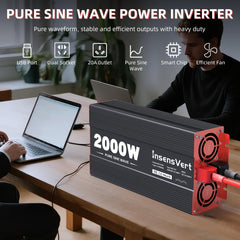 InsensVert 18W USB port ideal for charging phones and small devices.
