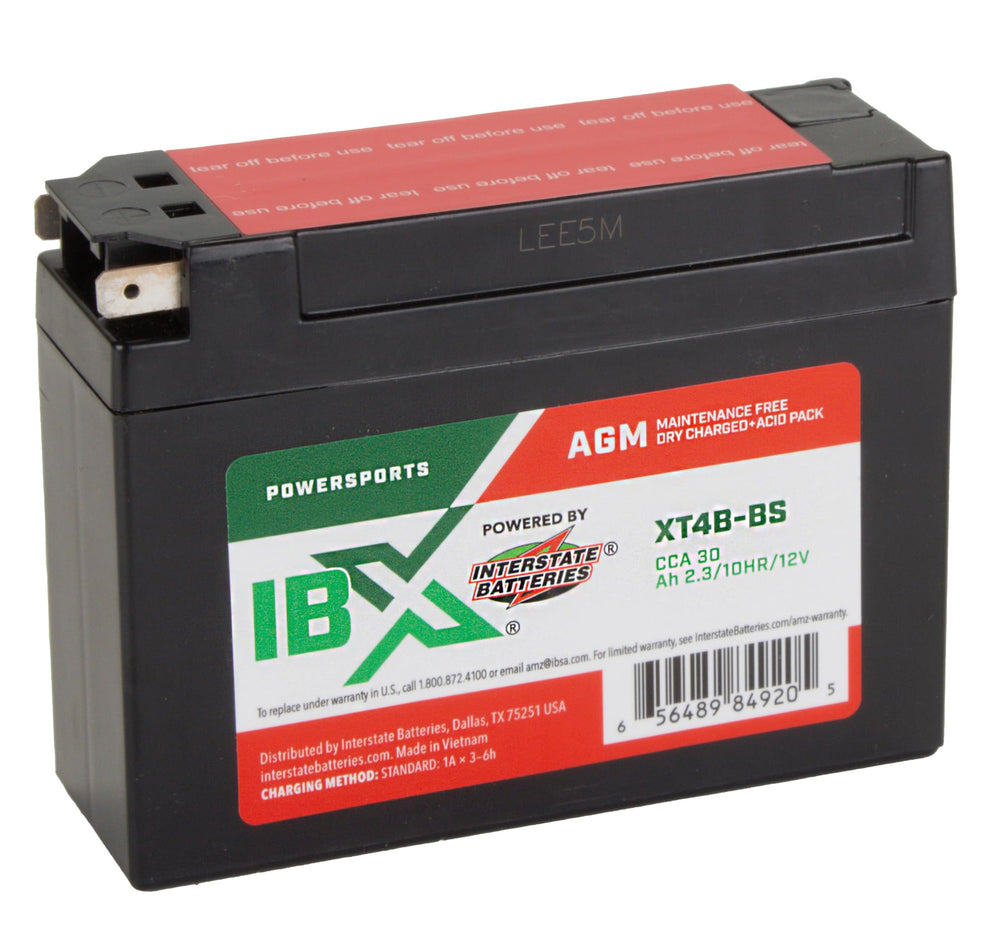 Interstate Batteries YT4B-BS installation pack image highlights simple filling and sealing
