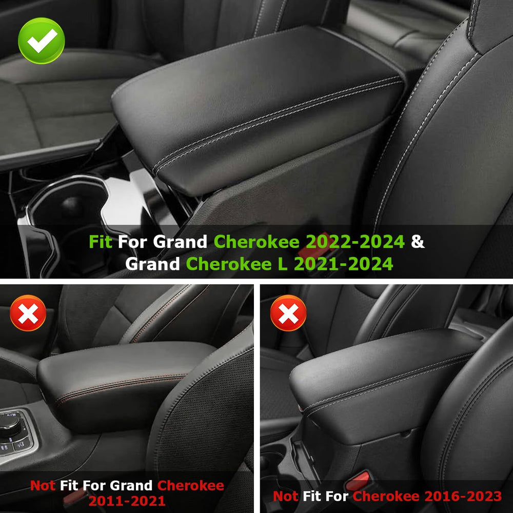 INTGET armrest cover with soft leather texture adds comfort on every drive.