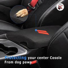 INTGET armrest cover protecting against dog claws and dirt during daily drives