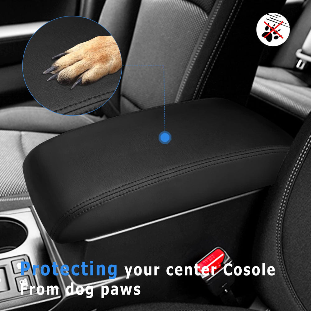 INTGET armrest protector guards against pet claws during daily drives