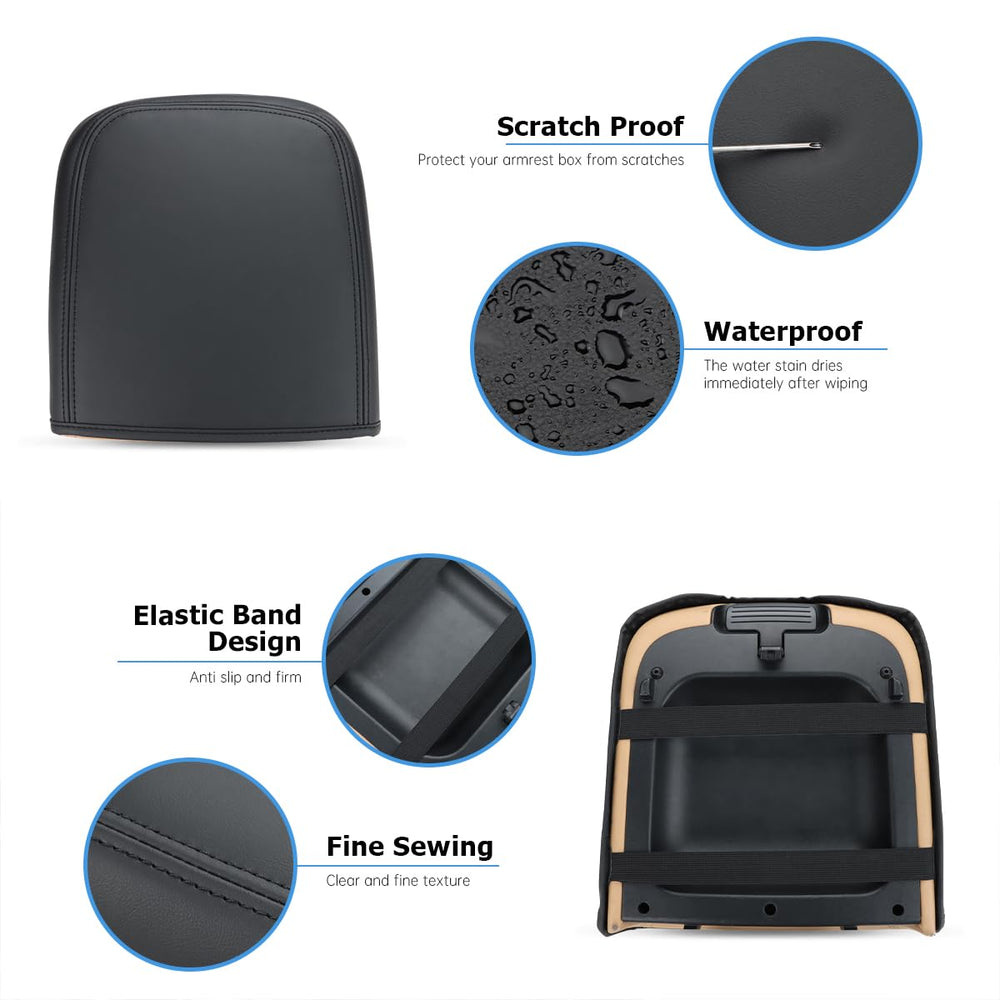 INTGET carnival leather lid cover enhances cabin style with scratch-resistant material
