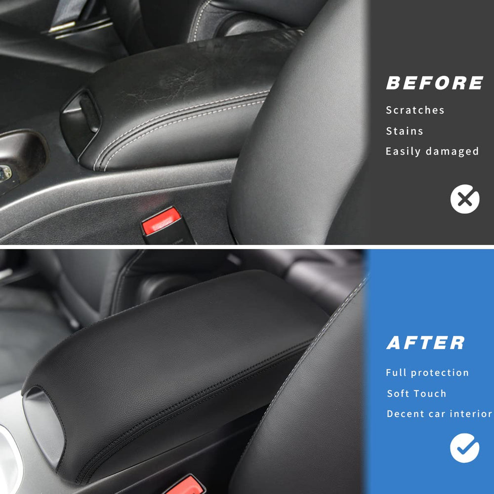 INTGET armrest detail close-up: soft-touch PU leather protects surface and enhances interior.