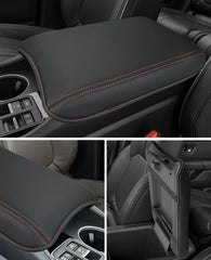 INTGET easy install guide for center console cover shows back-seat installation for a snug fit