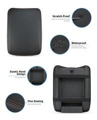 INTGET soft leather center console cover delivers comfortable elbow support during drives