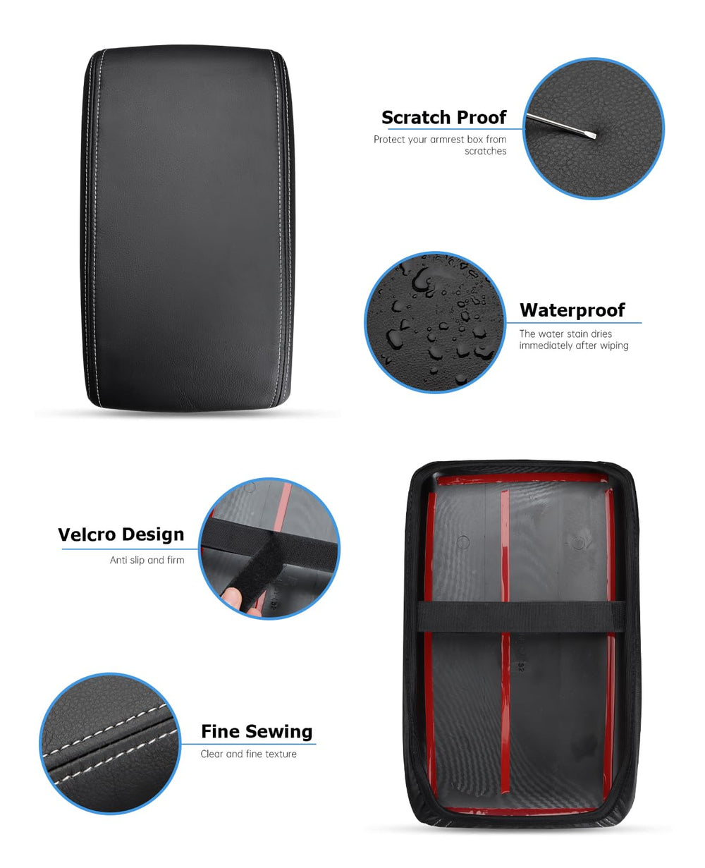 INTGET flat-design armrest cover preserves original look with wrinkle-free finish.