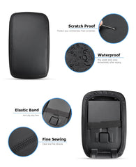 INTGET leather-texture console cover adds durability and a premium feel to Forester interior