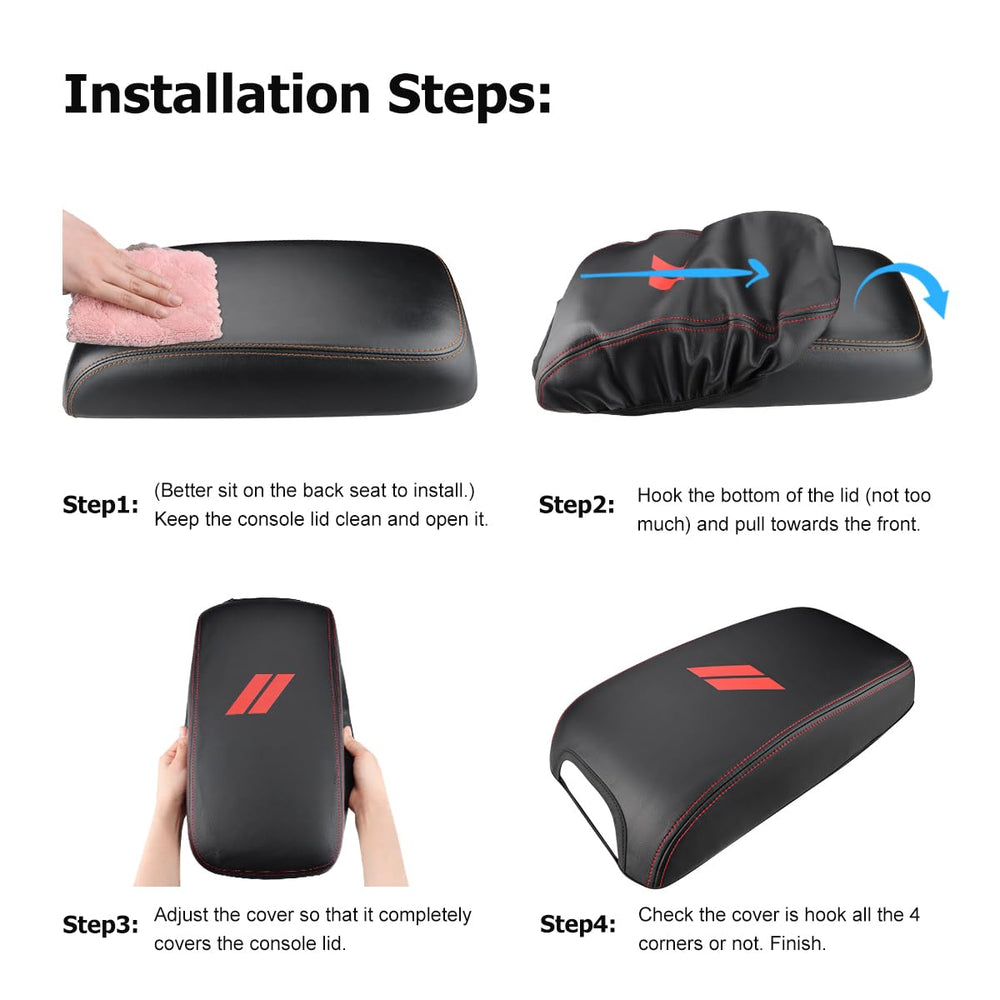 INTGET Chrysler 300 console lid protector guards from spills and dirt