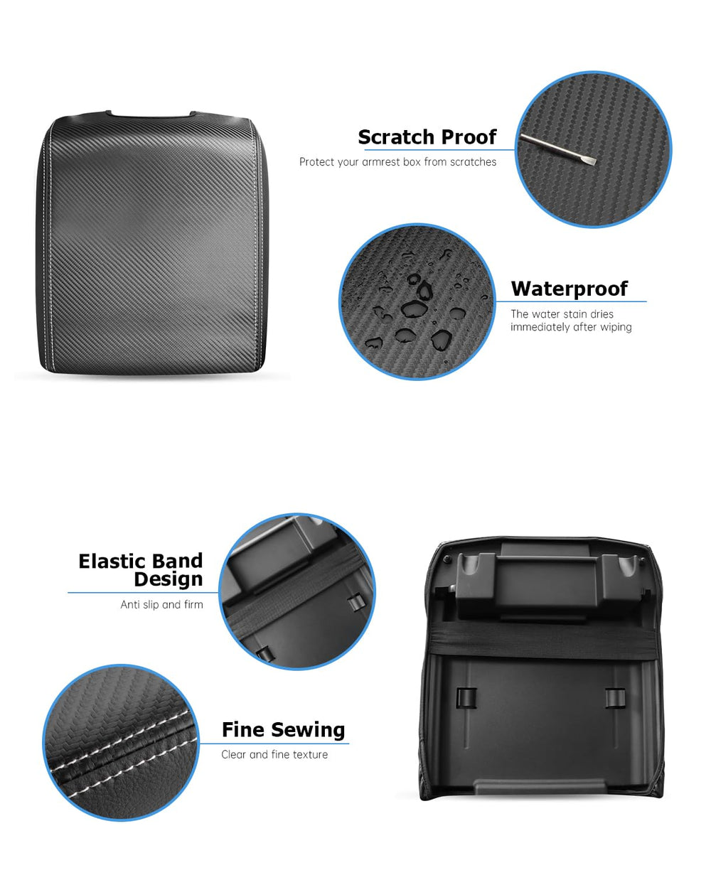INTGET wrinkle-free fit on 2015-2020 F-150 armrest lid prevents folds