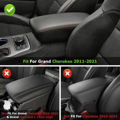 INTGET armrest cover on console side view showing full lid protection