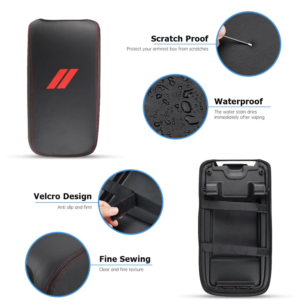 INTGET leather armrest cover for Chrysler 300 enhances comfort