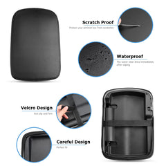 INTGET Tacoma armrest cover provides dog seat comfort during trips.
