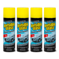 Invisible Glass premium aerosol glass cleaner on car windows for a streak-free shine