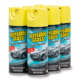 Invisible Glass pack of six aerosols for car windshields and windows, ready for streak-free cleaning.