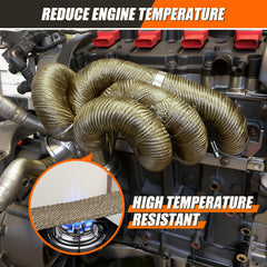 IONCAT exhaust pipe wrap demonstrates high temperature resistance