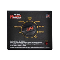 IPA Heavy Ranger MUTT turn signal simulation LED in action for quick verification.