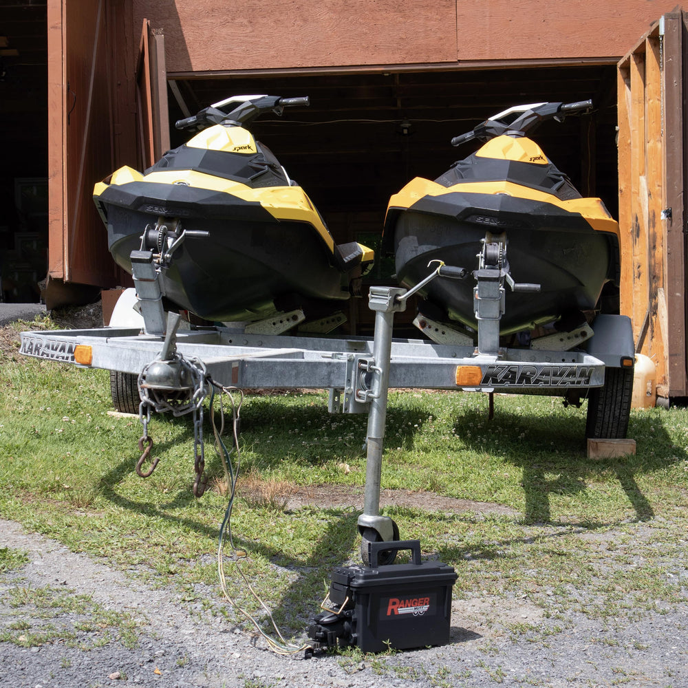 In-use image showing adapter connection and trailer plugs for versatile testing