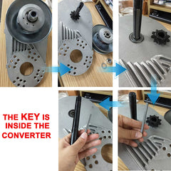 IPARTS EXPERT aluminum mounting plate simplifies installation and alignment.