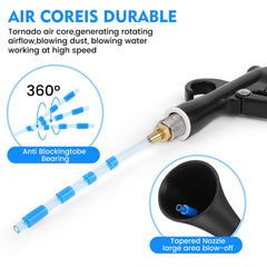 IPELY 360-degree swivel for easy access to hard-to-reach areas