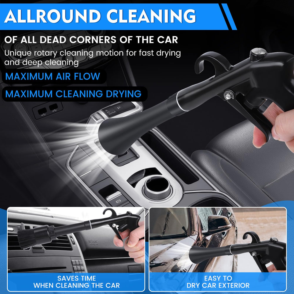 IPELY car cleaning gun soft brush safe on delicate surfaces