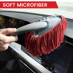 IPELY exterior duster shows scratch-free soft fibers protecting paint