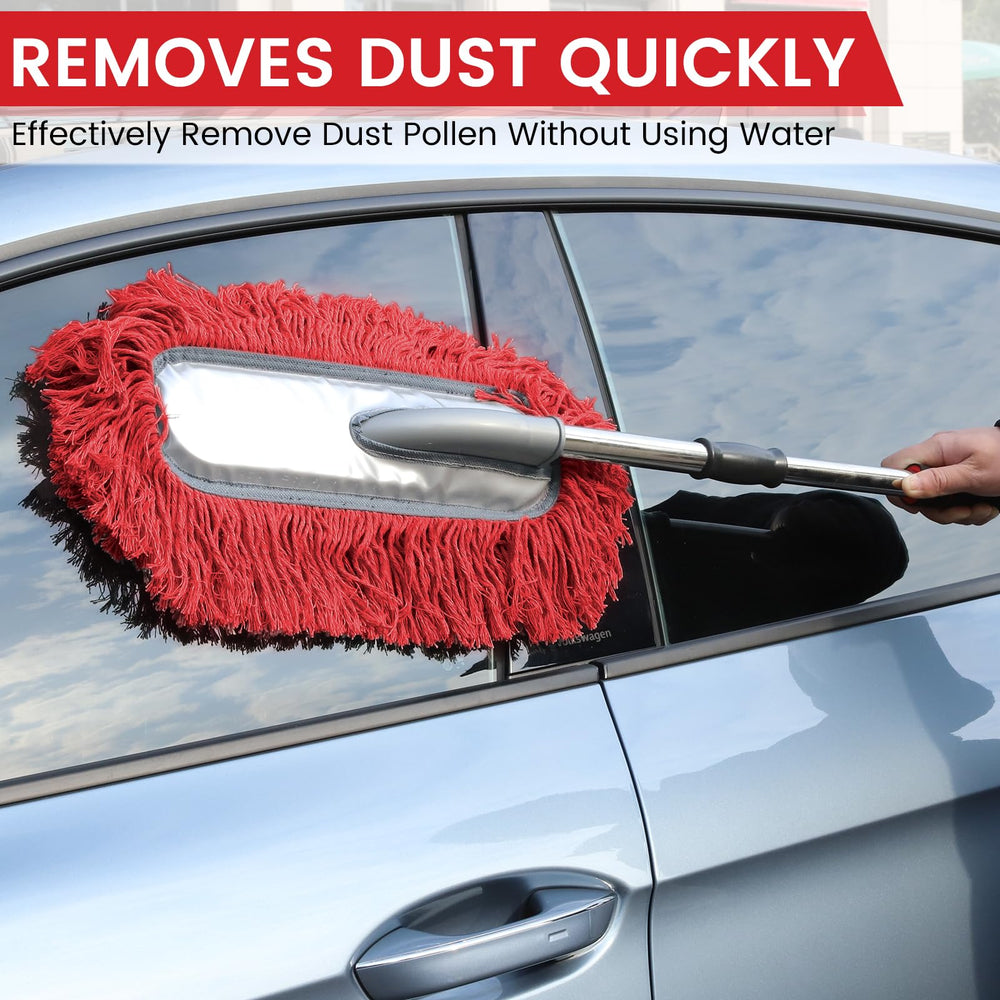 IPELY interior duster with wax cotton fibers for dashboards and vents