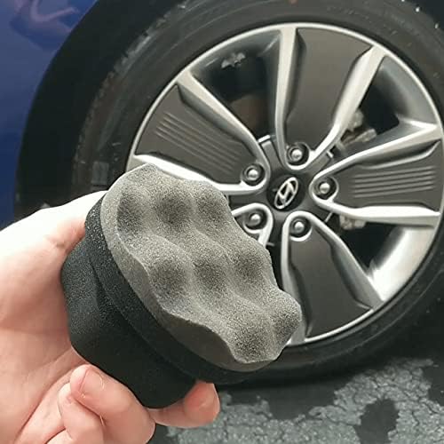IPELY wave pattern tire dressing pad evenly distributes product on tire surface