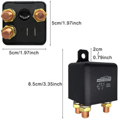 iRhapsody Relay 250A terminal connections reveal M8 studs