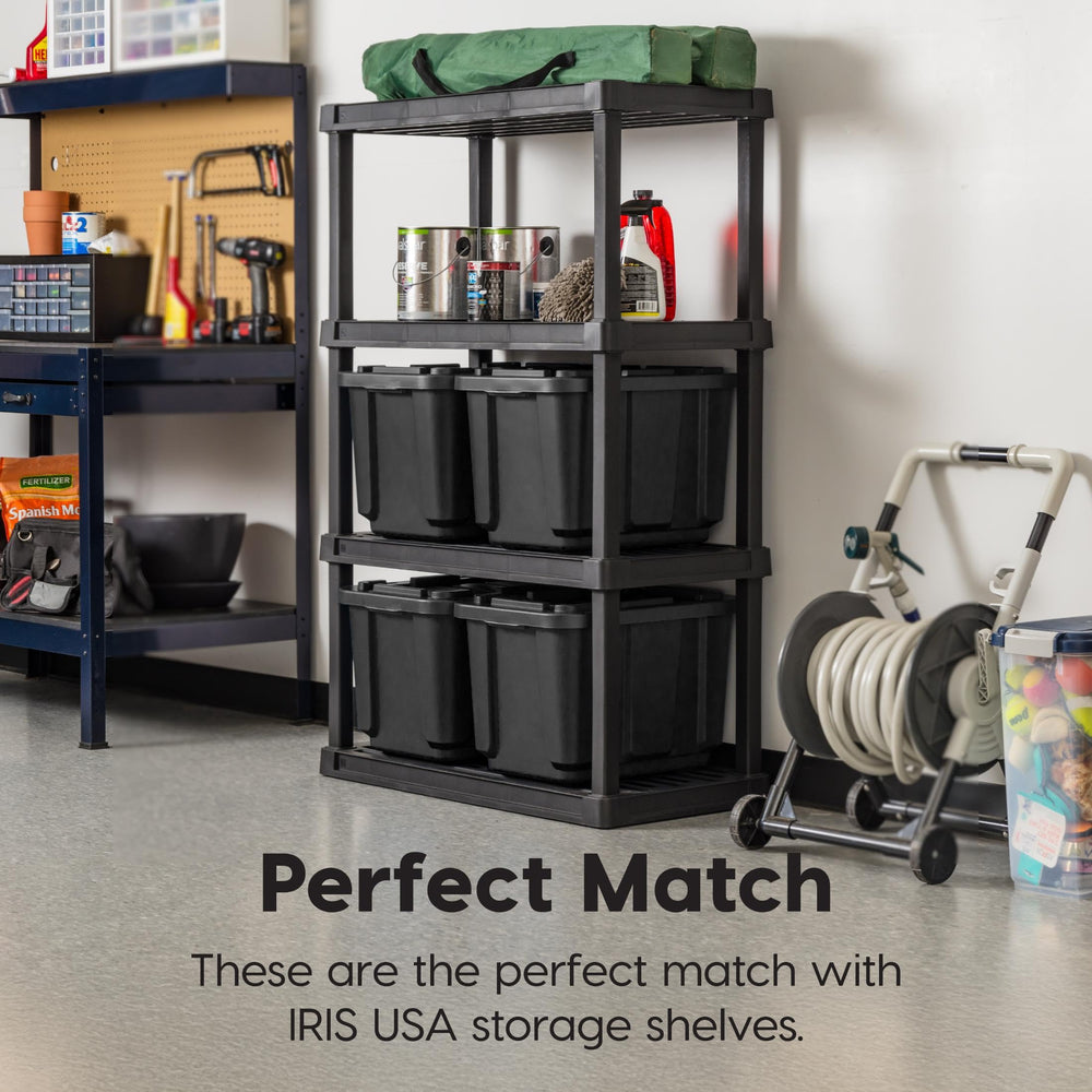 IRIS USA bins nest neatly for compact storage when not used