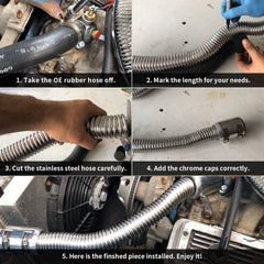 iRKY universal-fit hose supports 1-1/4 in, 1-1/2 in, and 1-5/8 in necks.