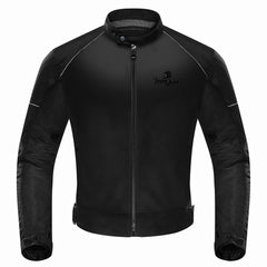IRON JIA'S motorcycle jacket with breathable mesh helps you stay cool during warm rides.