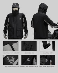 IRON JIA'S rain suit detachable shoe covers protect footwear