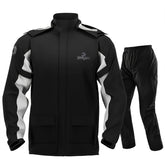IRON JIA'S rain suit waterproof fabric guards you in downpours