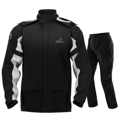 IRON JIA'S rain suit waterproof fabric guards you in downpours