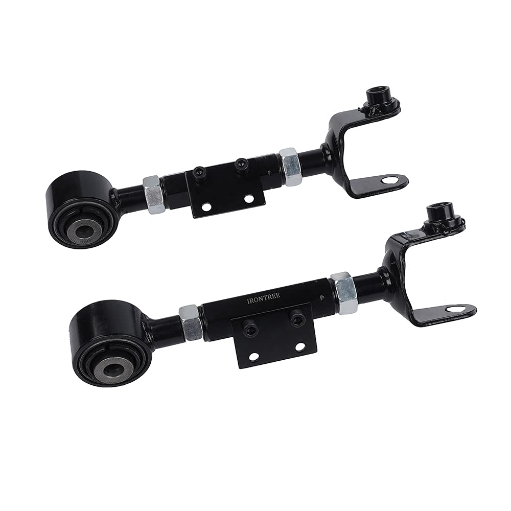 IRONTREE K90489 rear upper control arm left with pre-assembled ball joint for easy installation.