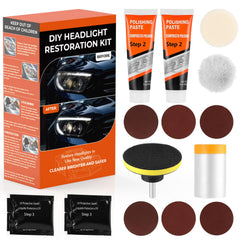 ISINFLASH headlight restoration kit packaging for DIY car care