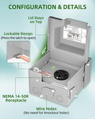 Islewire galvanized steel outdoor box in durable weatherproof housing