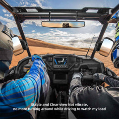 ISSYZONE UTV side mirror with 2 inch clamp fits round roll bars securely