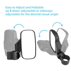 ISSYZONE durable ABS mirror housing withstands rugged UTV use