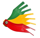 ITEQ brake lining gauge set with 8 pieces for durable vehicle inspection.