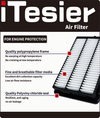 ITESIER air filter 17220-5MS-H00 compatibility ensures reliable replacement