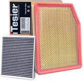 ITESIER engine-cabin-air-filter-kit packaging for Silverado and GM SUVs, facilitates easy dual-filter replacement
