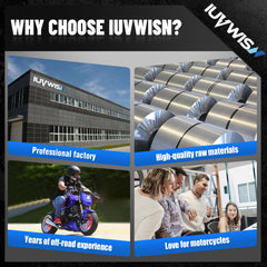IUVWISN foot pegs offer a rugged look with corrosion resistance for daily use.