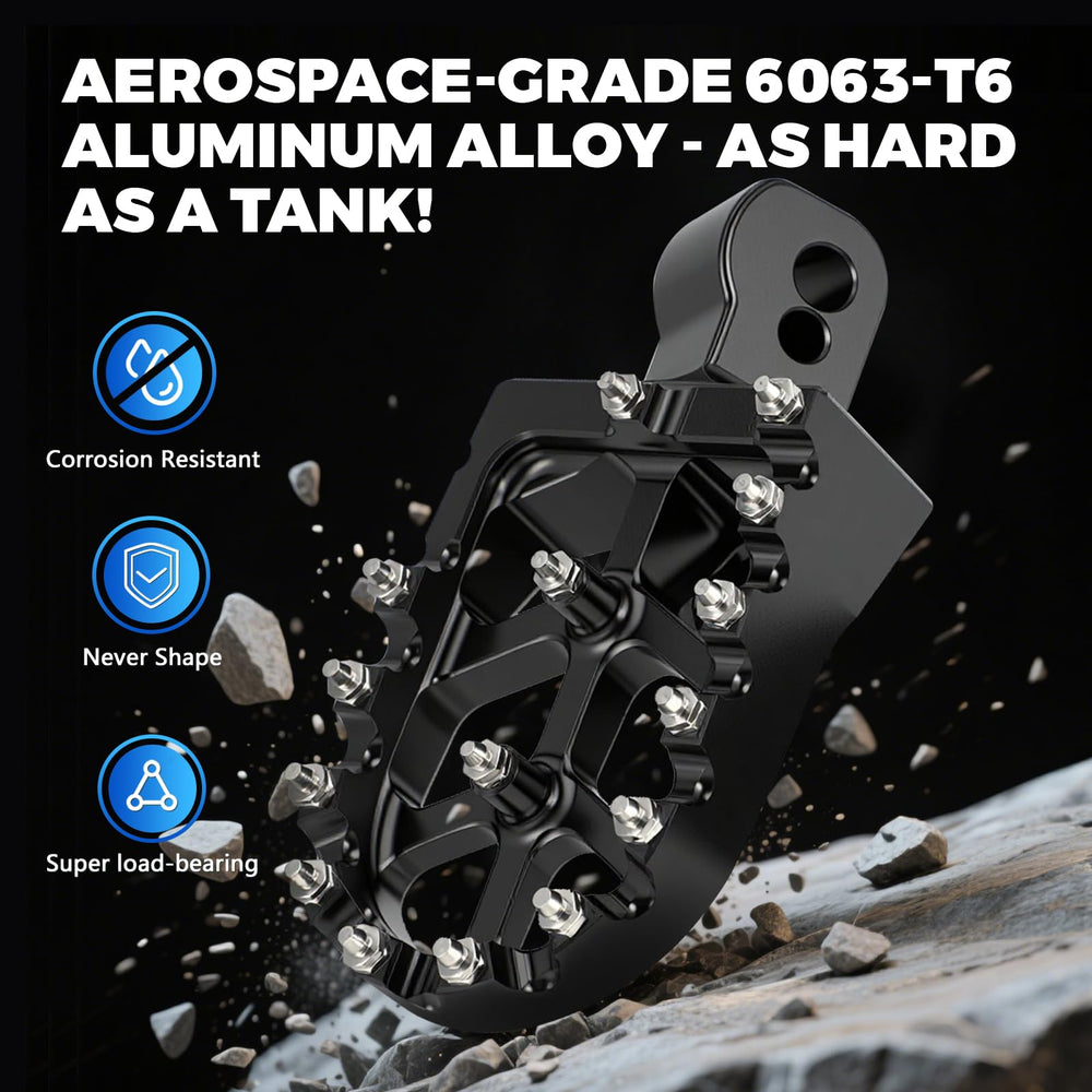 IUVWISN CNC-machined foot pegs stay lightweight yet strong, reducing stress on the bike.