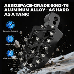 IUVWISN CNC-machined foot pegs stay lightweight yet strong, reducing stress on the bike.